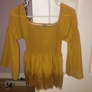 Off the shoulder shirt